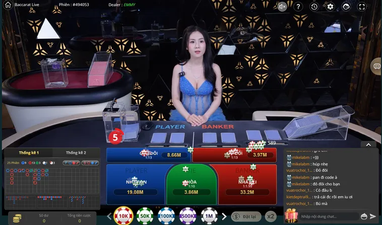 Baccarat Live Tại Bin88 Sảnh Chơi Đẳng Cấp Với Tỷ Lệ Thắng Cược Cực Cao