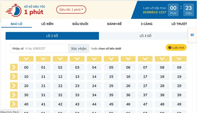 Lô Đề Siêu Tốc Tại Bin88 Trải Nghiệm Kết Quả Tức Thì Nhận Thưởng Lớn