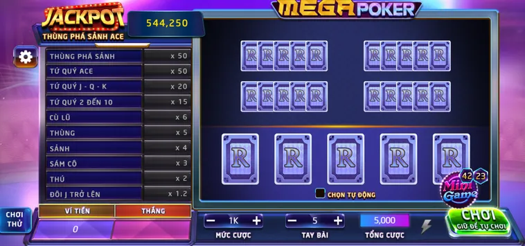 Trải Nghiệm Đỉnh Cao Cùng Mega Poker Tại Bin88 Với Thưởng Lớn Mỗi Ngày
