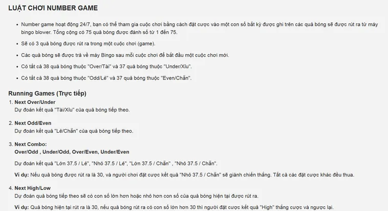 Trải Nghiệm Đỉnh Cao Numbers Game Tại Bin88 Với Cơ Hội Thắng Lớn