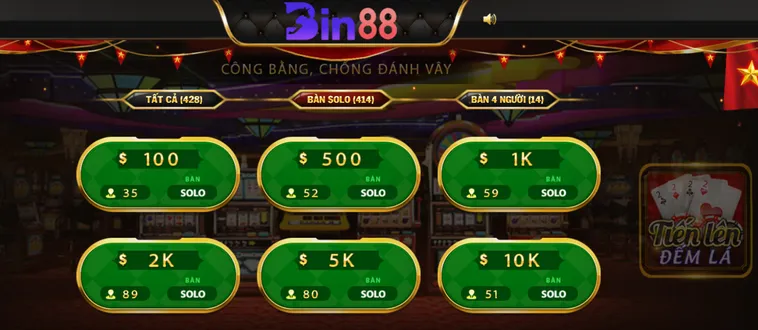 Trải Nghiệm Đỉnh Cao Cùng Tiến Lên Đếm Lá Tại Bin88 Với Thưởng Lớn Mỗi Ngày