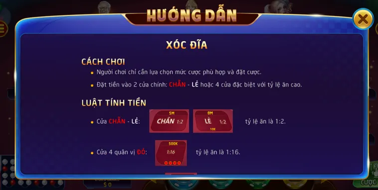Trải Nghiệm Đỉnh Cao Xóc Đĩa Tại Bin88 Với Tỷ Lệ Trả Thưởng Hấp Dẫn Nhất